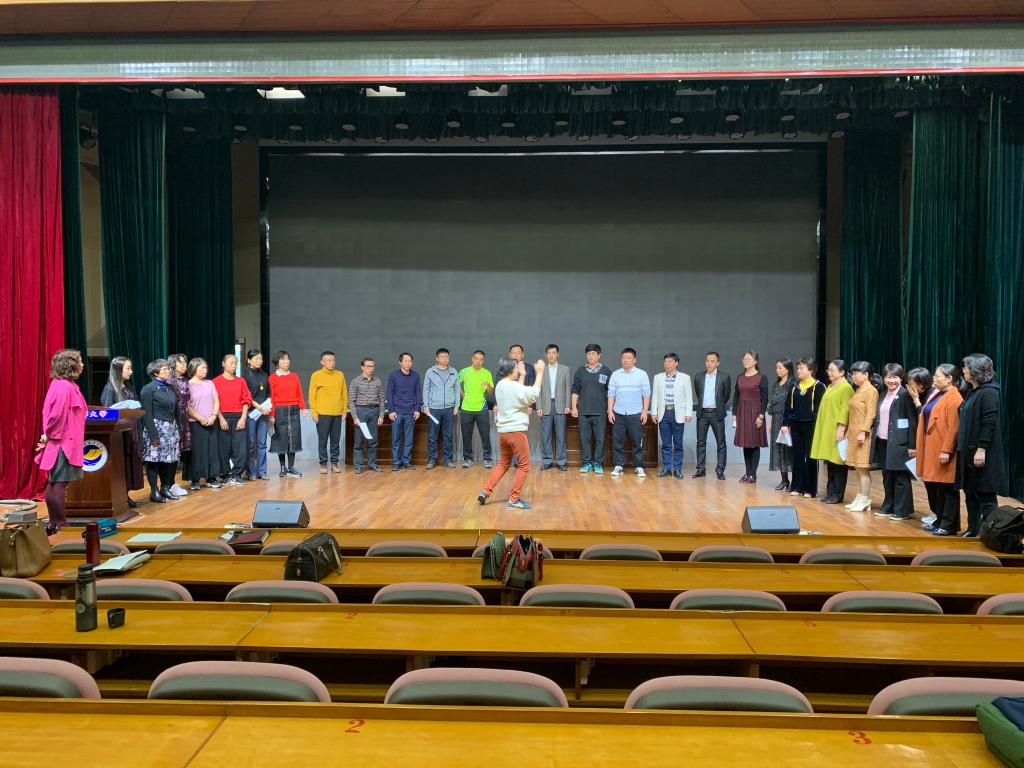 广东海洋大学教工合唱团复课
